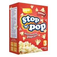 Super Snack Stop 'n' Pop Microwave Popcorn (Sweet)